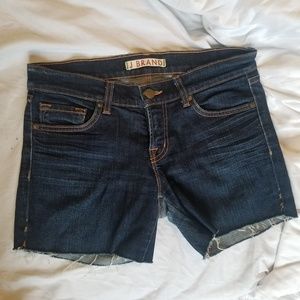 J Brand dark denim cut-off style jean shorts 26